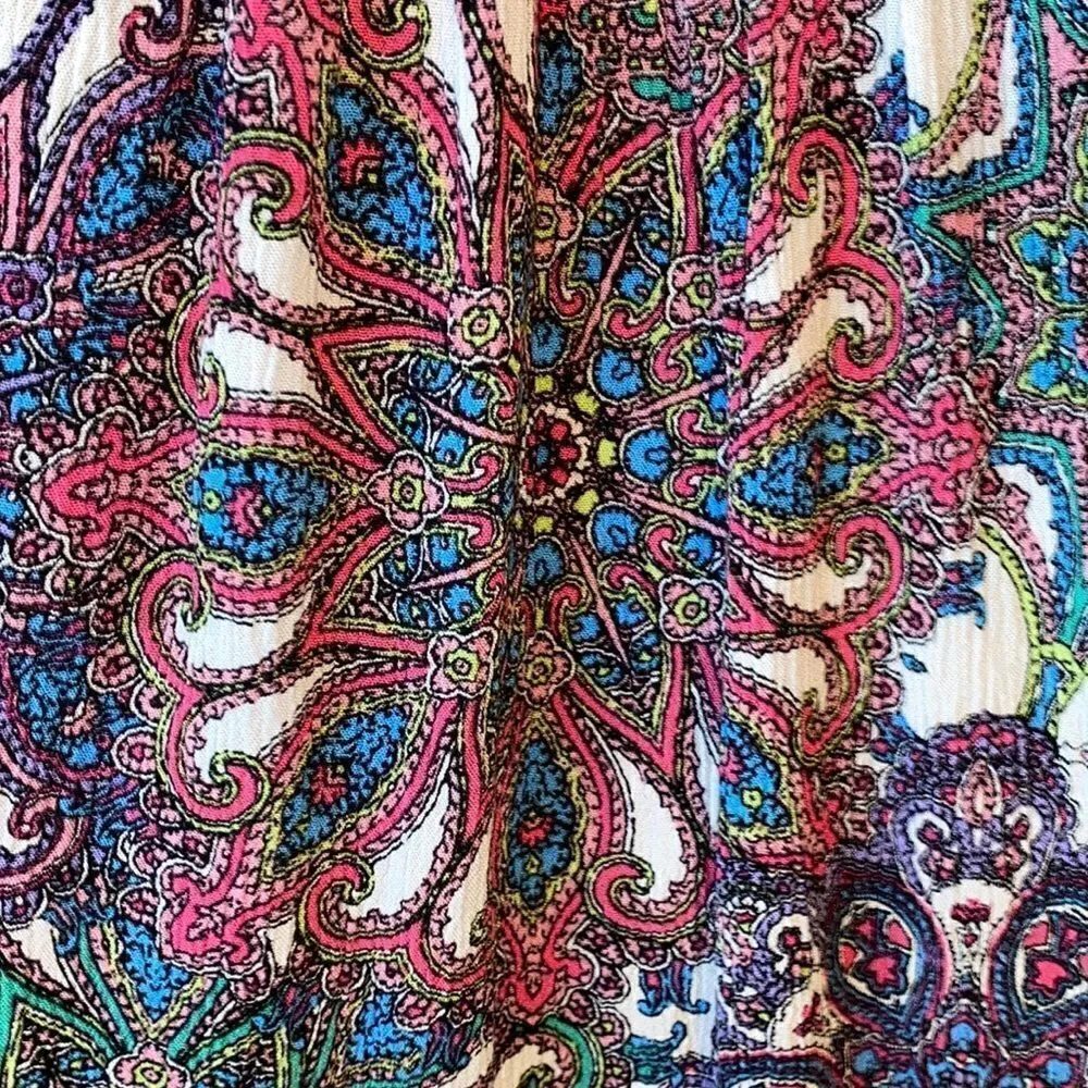 Scoop Women’s Paisley Print Maxi Skirt Size 12/14